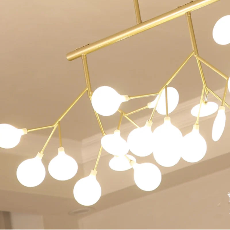 Brass Branch Chandelier 36-Head Gold Body