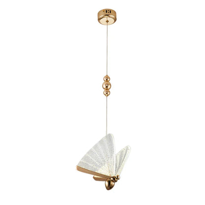 مصباح معلق LED على شكل فراشة من DecorBites™ لغرفة المعيشة - ثريا من الأكريليك الملون بتصميم حشرات