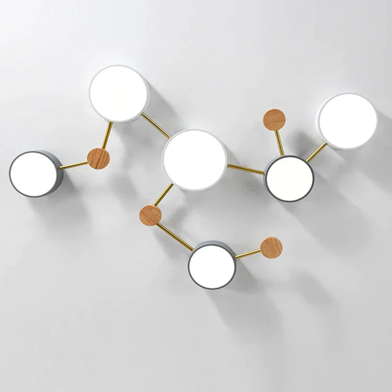 DecorBites™ LED Wood Ceiling Chandelier for Living Room, Bedroom, Kids Room Decor