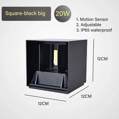 DecorBites™ LED Motion Sensor Wall Lamp IP65 Waterproof 9W 12W 20W Indoor Outdoor Sconce