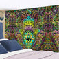 Decobites Psychedelic Mandala Moon Sun Wall Tapestry for Bedroom Living Room