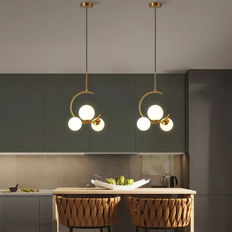 Decorbites™ Gold-Glas-Kugelleuchter für Wohnzimmer Küche Schlafzimmer - 220V 110V