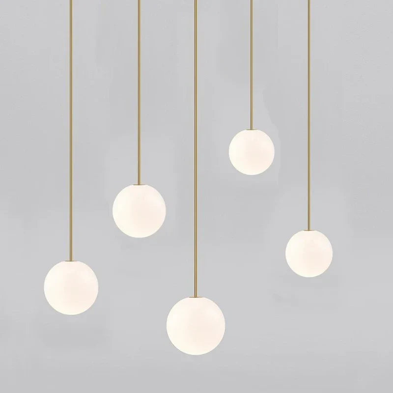 DecorBites™ Glass Ball Pendant Light - Simple Modern LED Kitchen Living Room Lighting