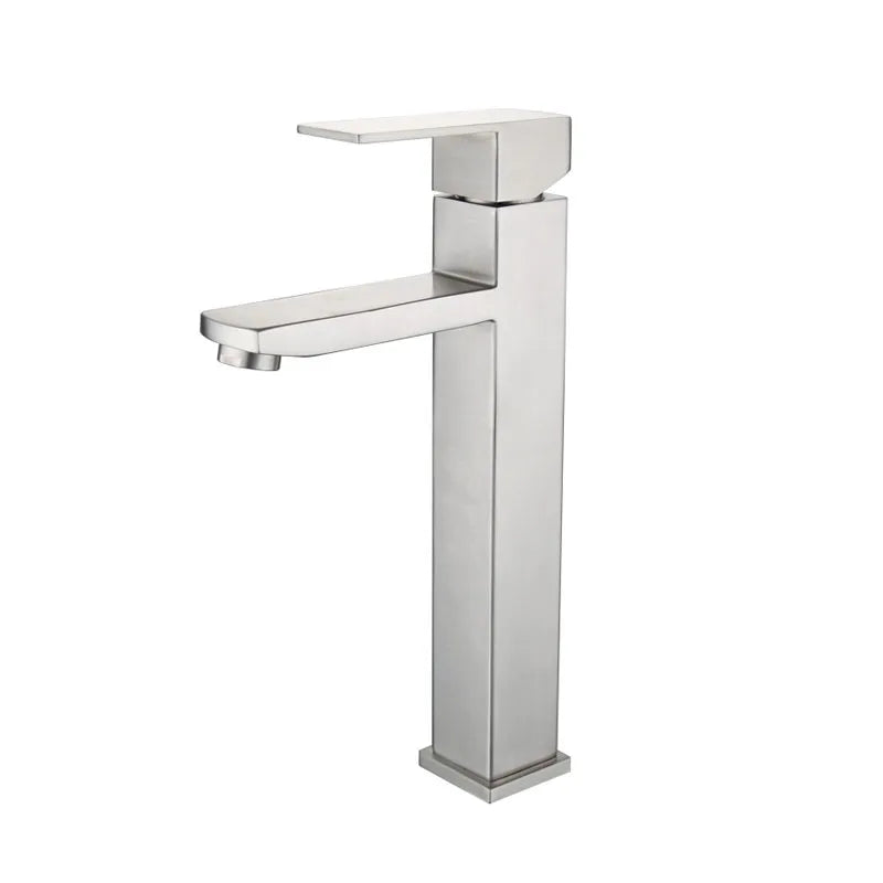 DecorBites™ Brushed Tall Basin Sink Faucet for Stylish Bathroom Water Control
