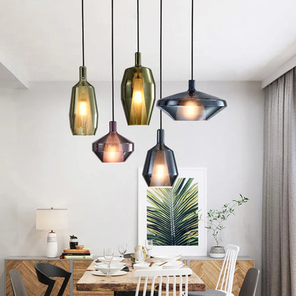 DecorBites™ Glass Pendant Lights for Home Art Decor and Coffee Bar, Nordic Style Kitchen Island Lighting.