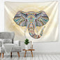 Decobites Animal Mandala Tapestry Wall Hanging Mat Beach Towel Blanket