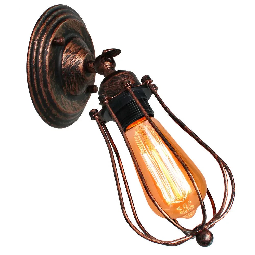 DecorBites™ Industrial Wall Lamp | American Indoor Sconce | Home Decor Light Fixture