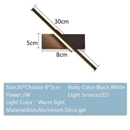 مصباح حائط LED قابل للتعديل من DecorBites™‎ مصباح غرفة نوم عصري