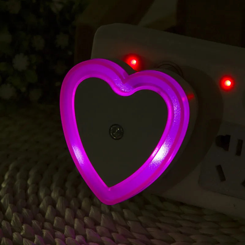 DecorBites™ Heart-Shaped LED Night Light with Wireless Sensor Control for Bedroom & Living Room