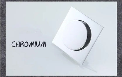 DecorBites™ Brass Shower Floor Drain Black/Chrome Square Cover Grate Waste