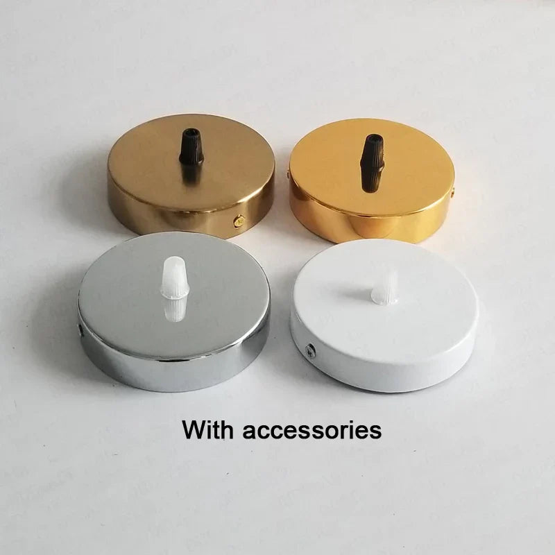 DecorBites™ Gold Brass Ceiling Mount LED Pendant Lamp Base - 20cm