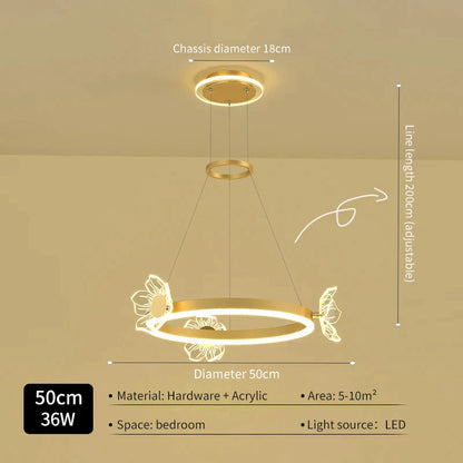 DecorBites™ Crystal Chandelier: Modern Luxury LED Lighting for Bedroom, Living Room, and Restaurant