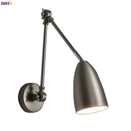 DecorBites™ Adjustable Swing Long Arm LED Wall Lamp for Bedroom Study Living Room