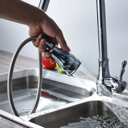 DecorBites™ Kitchen Faucet: Oil Rubbed Bronze Finish, 360° Rotating Hot Cold Mixer Tap