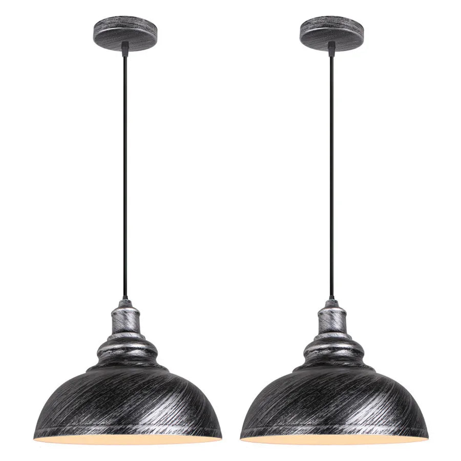 DecorBites™ Industrial Loft Iron Pendant Lights for Dining Room, Cafe, Kitchen - Set of 2