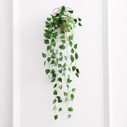 DecorBites™ Ivy Bar: Wholesale Green Flower Hanging Basket for Home Decor