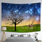 Decobites Starry Sky Deer Tapestry Wall Hanging Night View Home Decor