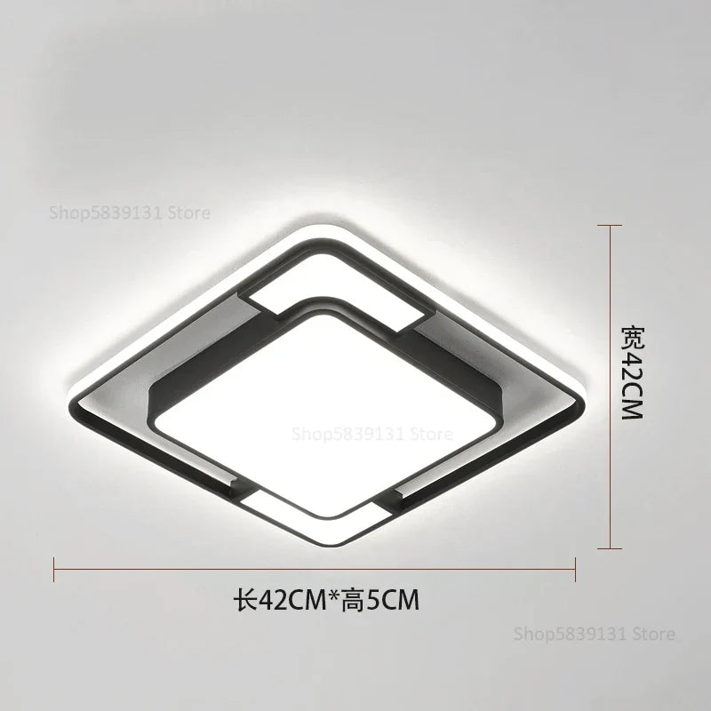 ديكوربايتس™ مصباح سقف LED هندسي: إضاءة نوردية عصرية فاخرة لديكور غرفة المعيشة