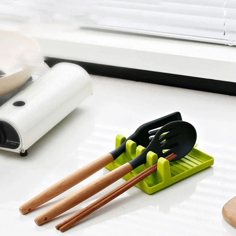Soporte para utensilios de cocina Decorbites™ Organizador de tapas de olla Soporte para espátula Reposacucharas