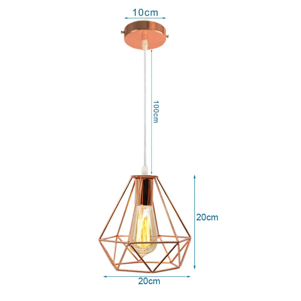 DecorBites™ Industrial Pendant Lights E27 LED Hanging Lamp Modern Loft Lighting for Home