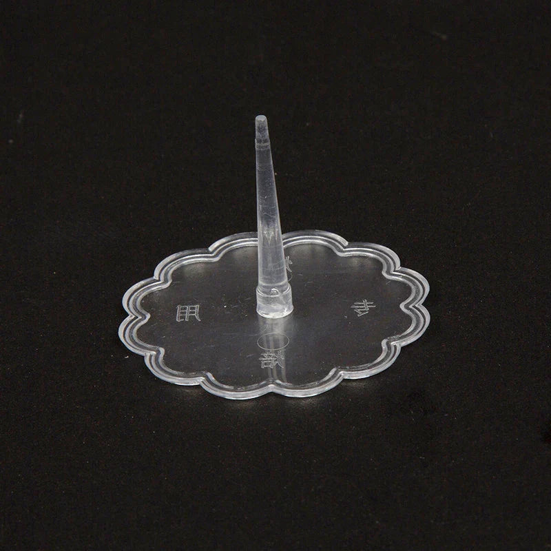 DecorBites™ Cake Stands Decoration Bracket Set - 20pcs Clear Plastic Fondant Holders