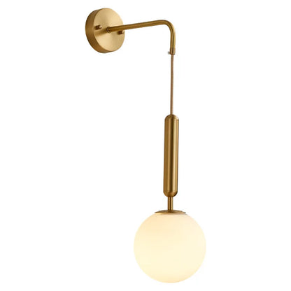 DecorBites™ Glass Ball LED Wall Sconce: Modern Nordic Minimalist Lighting for Living Bedroom Décor
