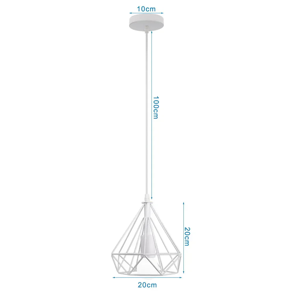 DecorBites™ Industrial Pendant Lights: Modern LED Hanging Lamps for Home Living Room Kitchen Decor