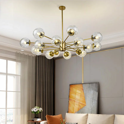 DecorBites™ Glass LED Chandeliers: Modern Dining Room Bedroom Living Room Pendant Lights