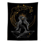 Decobites Moon Woman Tapestry: Psychedelic Art Wall Hanging for Boho Decor