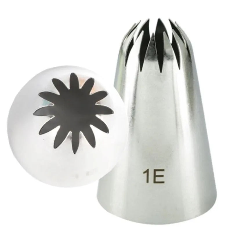 DecorBites™ Large Stainless Steel Pastry Tips Set for Cake Decorating and Baking