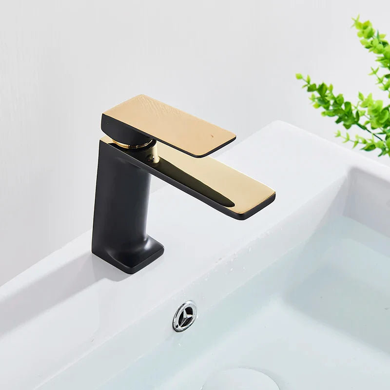 ديكوربايتس™ خلاط حوض أسود حنفية حوض سفينة ماء ساخن بارد فاخر