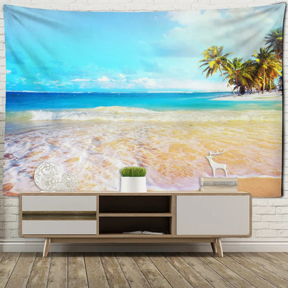 Decobites Seascape Bohemian Tapestry Wall Art for Aesthetic Home Decor