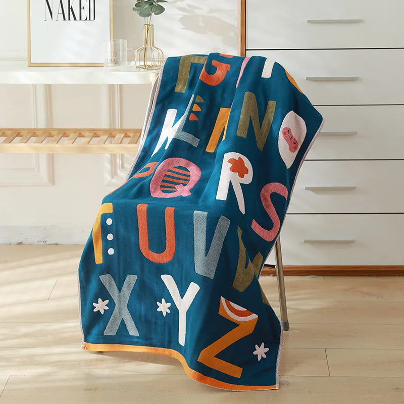 Toalla de baño de gasa de algodón DecorBites™ - diferentes estilos