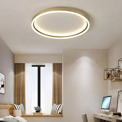 DecorBites™ LED Minimalist Chandelier in Black/Golden Finish for Living Room and Bedroom