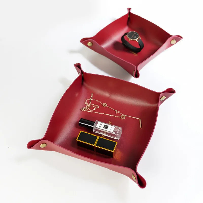 PU Leather Organizer Tray