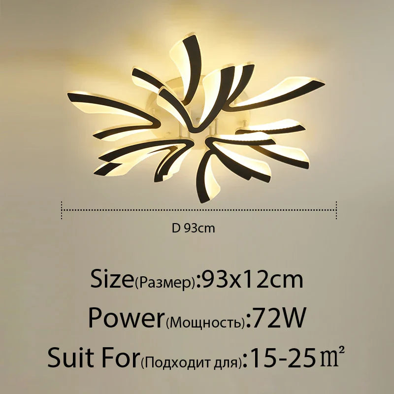 DecorBites™ LED Ceiling Lights Modern Acrylic Luminaria Lampada for Home Indoor Lighting