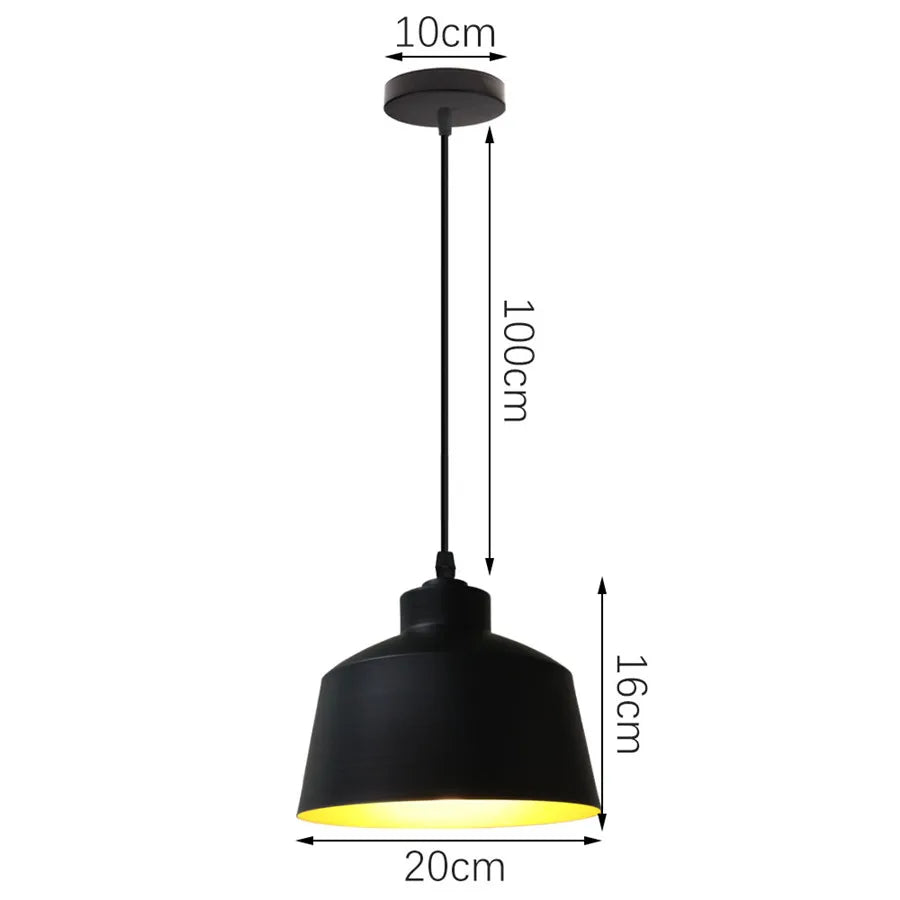 DecorBites™ Industrial Iron Pendant Lights for Home and Retail Spaces