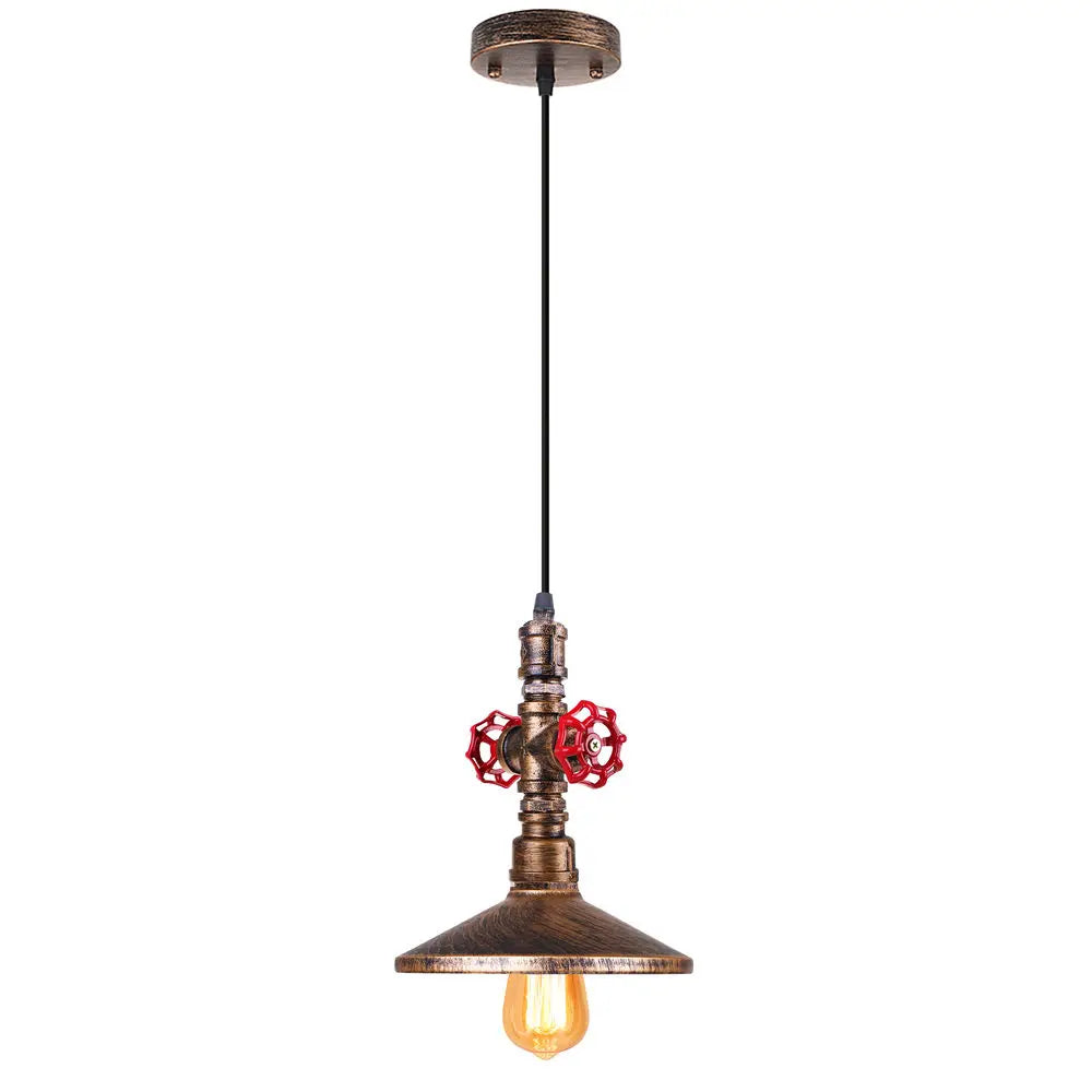 Lámpara colgante de loft retro industrial Decorbites™ con tubería de agua