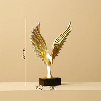 DecorBites™ Gold Resin Sculpture | Nordic Luxury Technology Decor for Home & Office