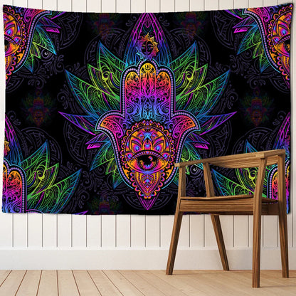 Decobites Sun Print Bohemian Tarot Tapestry Wall Hanging for Family Bedroom