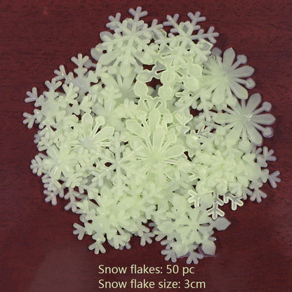 Pegatinas de pared de estrellas 3D que brillan en la oscuridad de DecorBites™ – Decoración luminosa fluorescente para el hogar