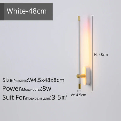 Lámpara de pared con tira LED DecorBites™ para decoración moderna en escaleras, dormitorios o pasillos