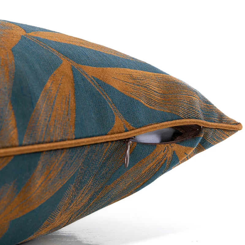 غطاء وسادة جاكار بأوراق شجرة الموز من ديكوربايتس™، 50×50 سم