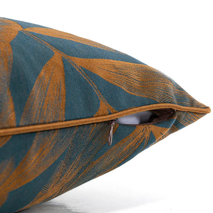 غطاء وسادة جاكار بأوراق شجرة الموز من ديكوربايتس™، 50×50 سم