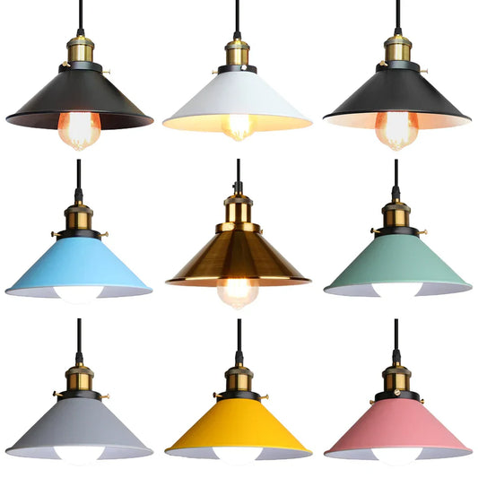 DecorBites™ Industrial Pendant Lights: Modern Retro Loft Hanging Lamp for Home Decor