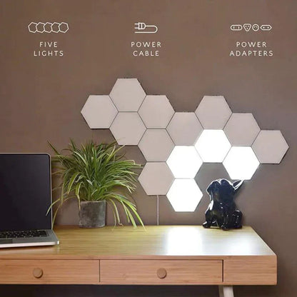 DecorBites™ Honeycomb Modular Quantum Sconces LED Panel Lights