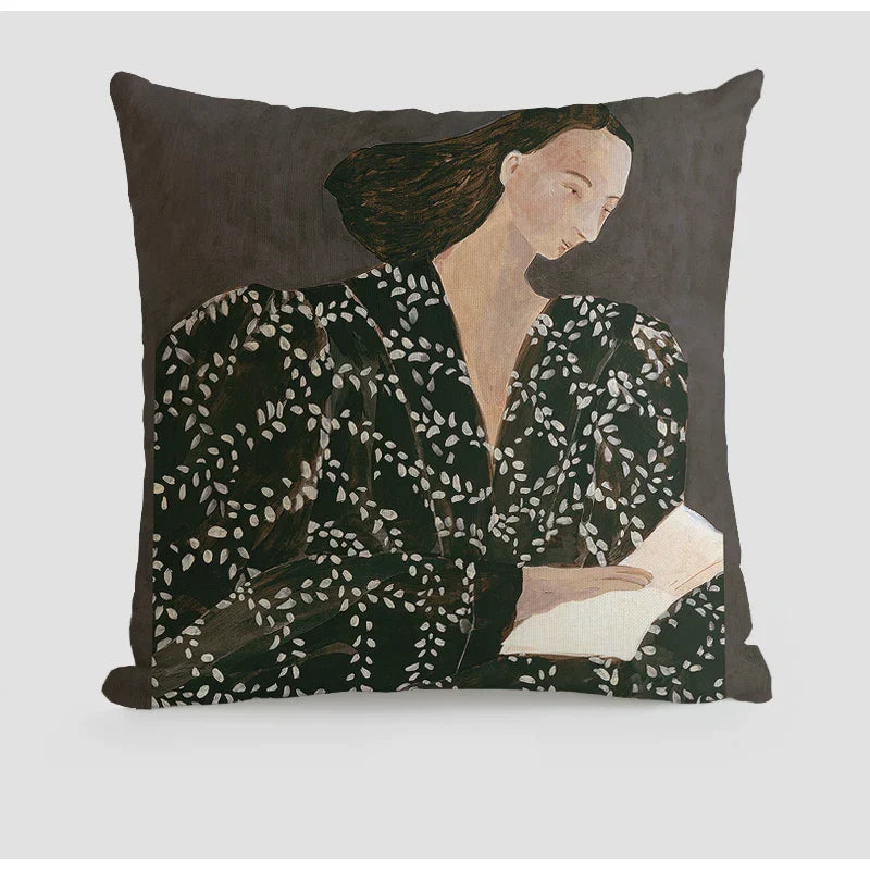 Japanese Art Square Cushion