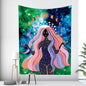 Decobites Boho Girl Tapestry: Hippie Yoga Mat, Sofa Blanket, Home Decor Art