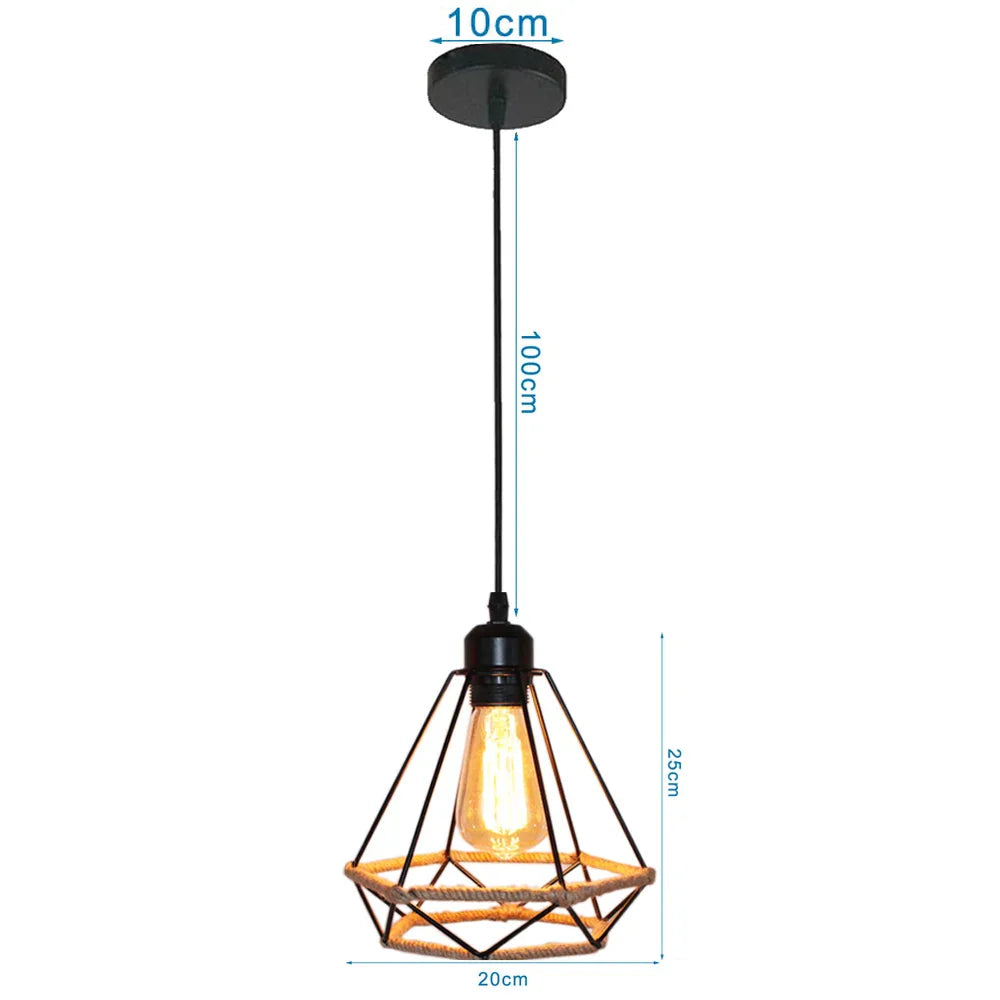 DecorBites™ Industrial LED Pendant Ceiling Light for Home Living Room Kitchen Decor