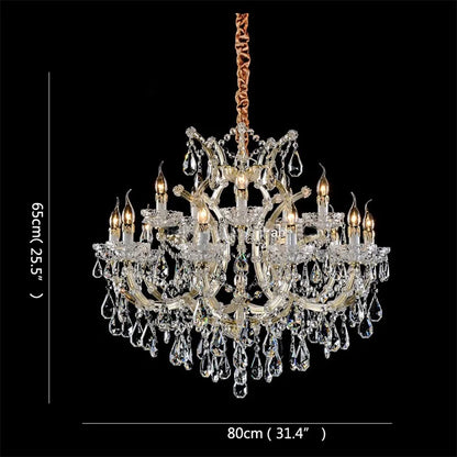 Lámpara de araña de cristal DecorBites™: Elegantes lámparas colgantes LED para el hogar, hoteles y recibidores de villas.